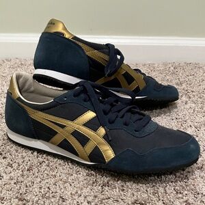 Onitsuka Tiger by Asics Men's Blue and Gold Sneakers
